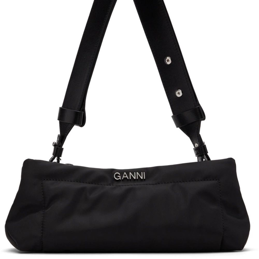 Ganni Elegant Black Crossbody Bag